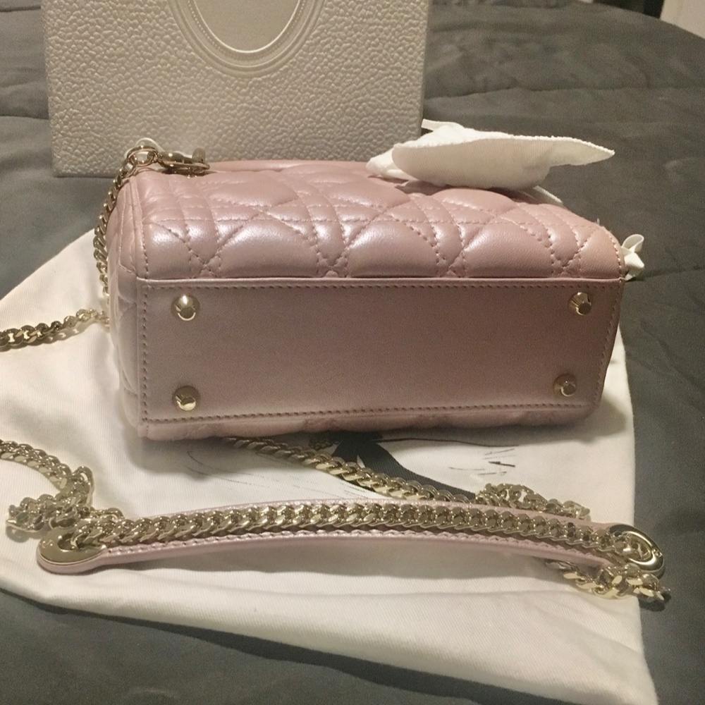 Christian Dior Mini Lady Dior (Lotus Pearl) - Picture 5 of 6